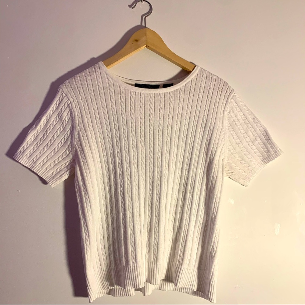 White textured shirt